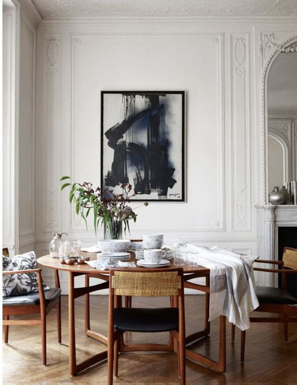 столовая в парижской квартире