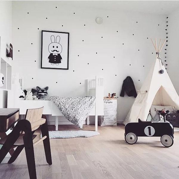 интерьер детской комнаты в скандинавском стиле