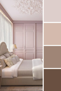 сочетание розовых цветов для спальни